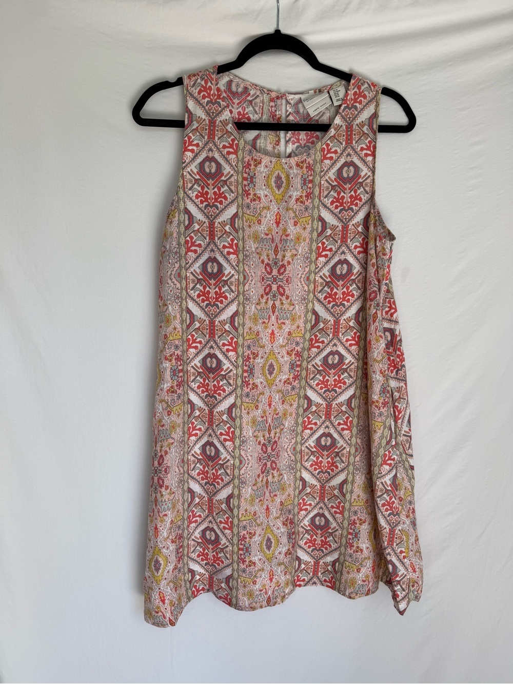 Rachel Zoe Coral Multi Printed Sleeveless Mini Dress